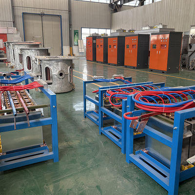 Four à fusion par induction 800KW 1T pour fer, acier, cuivre et déchets d'aluminium