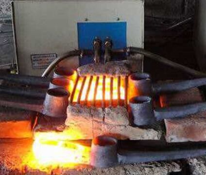 Acier de fréquence moyenne Rod Forge de machine de chauffage par induction 50KW